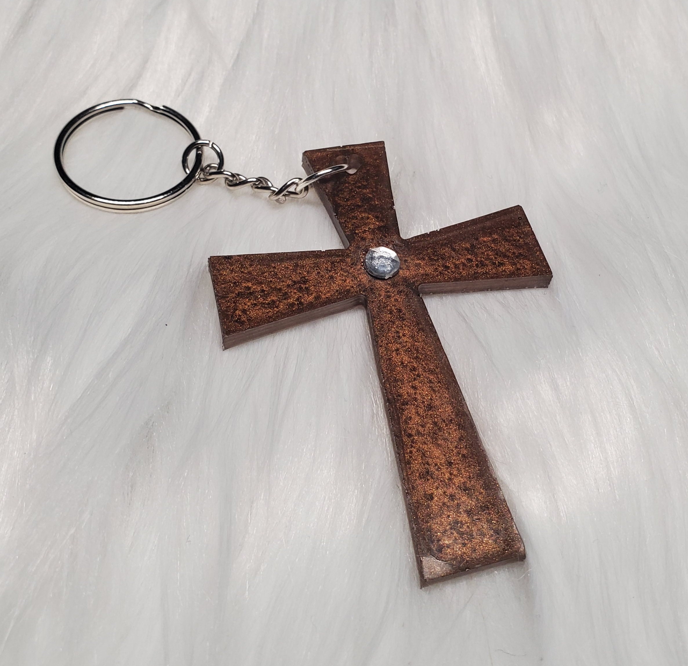 Cross Keychains Etsy