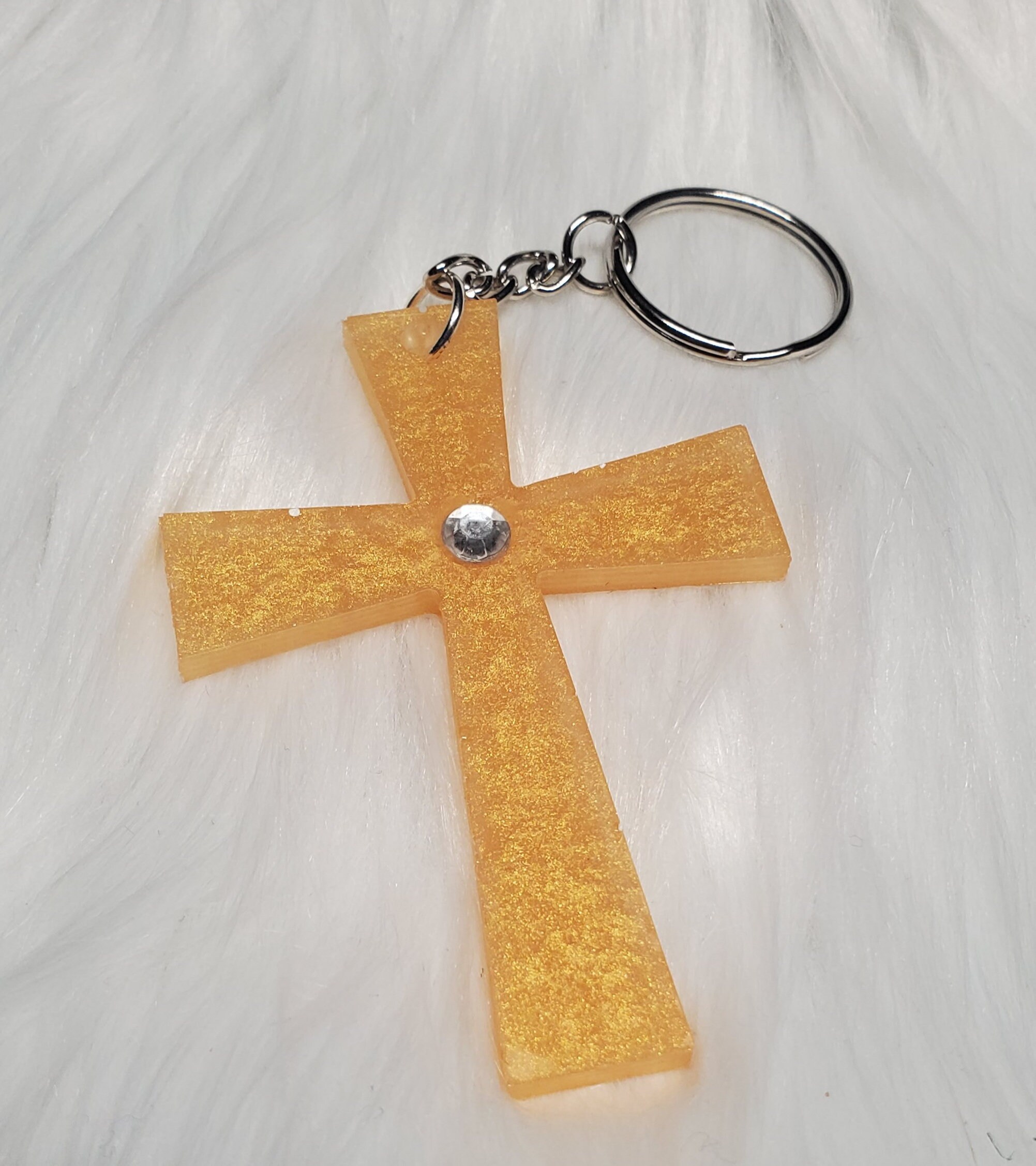 Cross Keychains Etsy