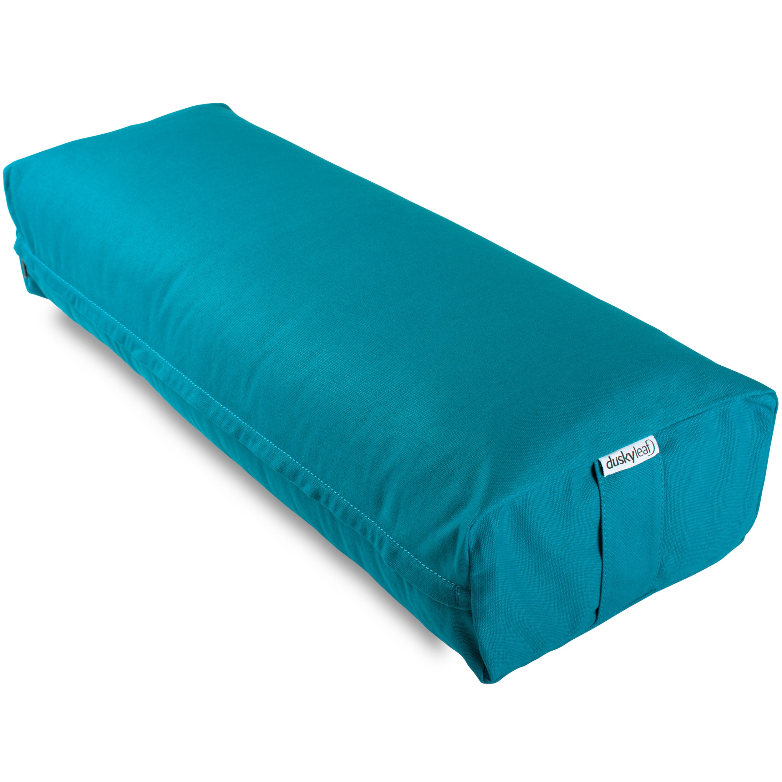 Yoga Pillow Bolster with Removable and Washable Canvas Cover Dusky Leaf Rectangular Yoga Bolster