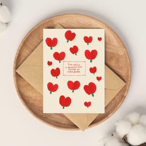 Carte de fête des mères, minimaliste, carte de fête des mères, je t'aime maman, carte de voeux, bonne fête maman