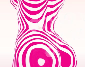 Feminité - illustration - Illustration murale - Décoration murale - print - féminine