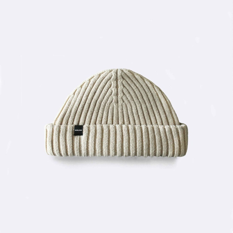 Beige Fisherman Beanie