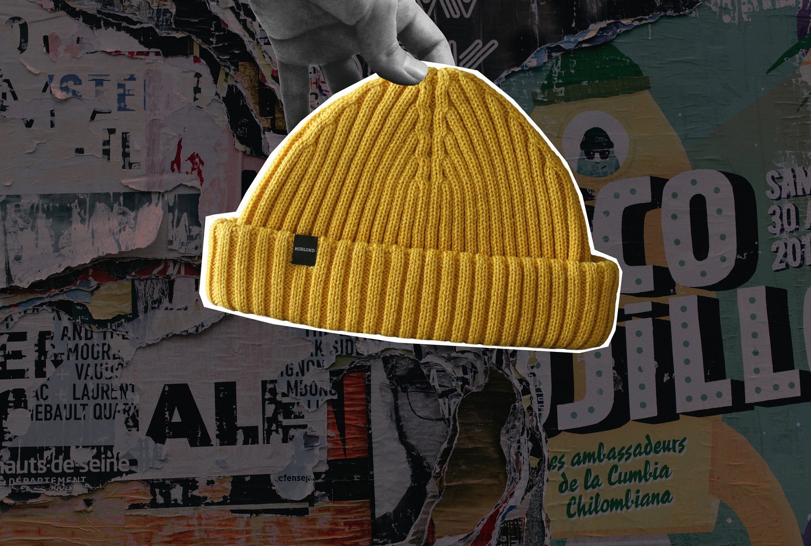 Mustard Yellow Fisherman Beanie. Merino Wool Ribbed Fisherman | Etsy