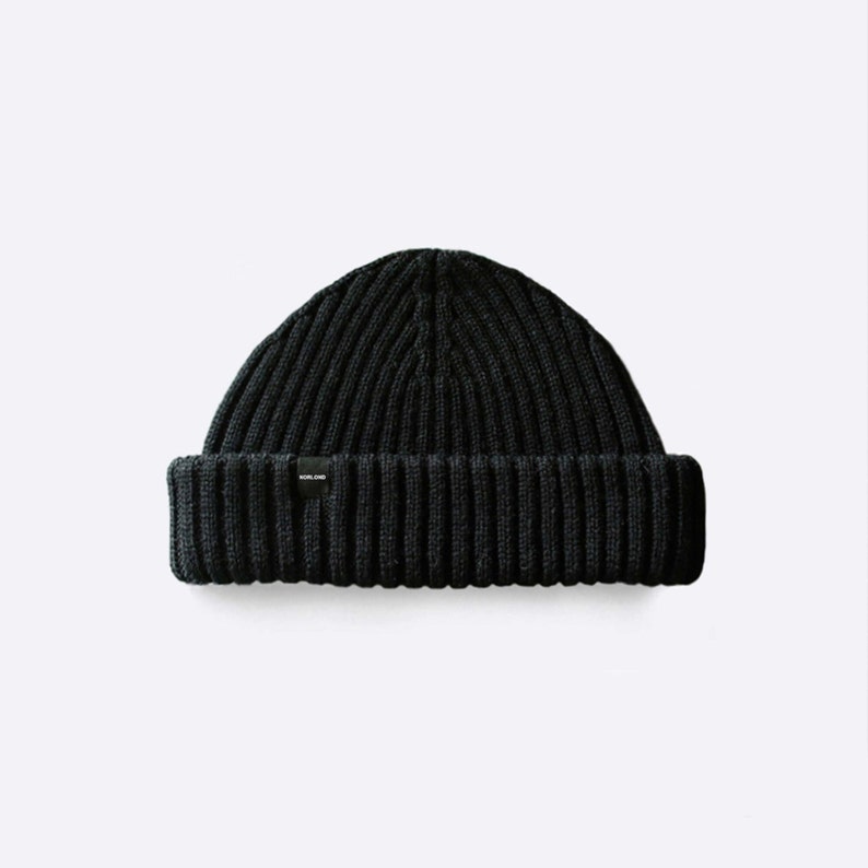 Black Fisherman Beanie