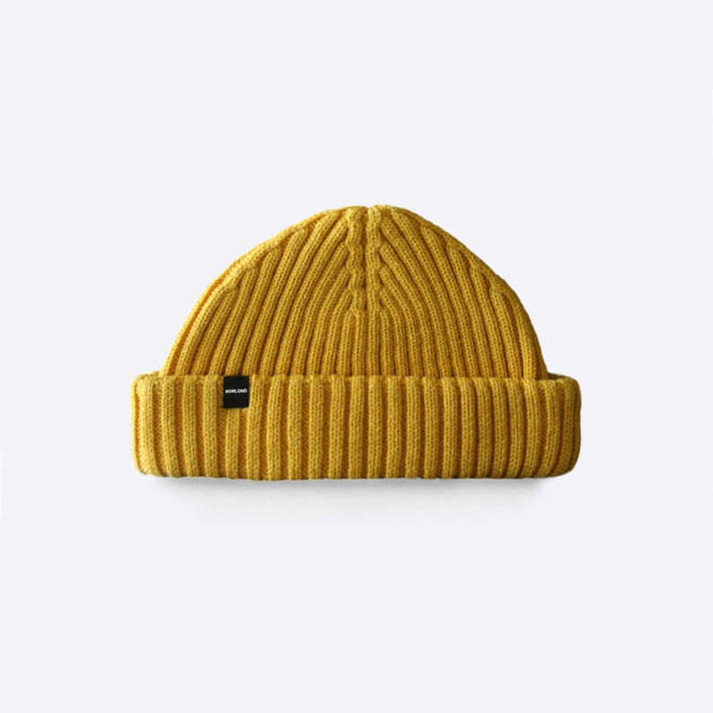 Mustard Yellow Fisherman Beanie