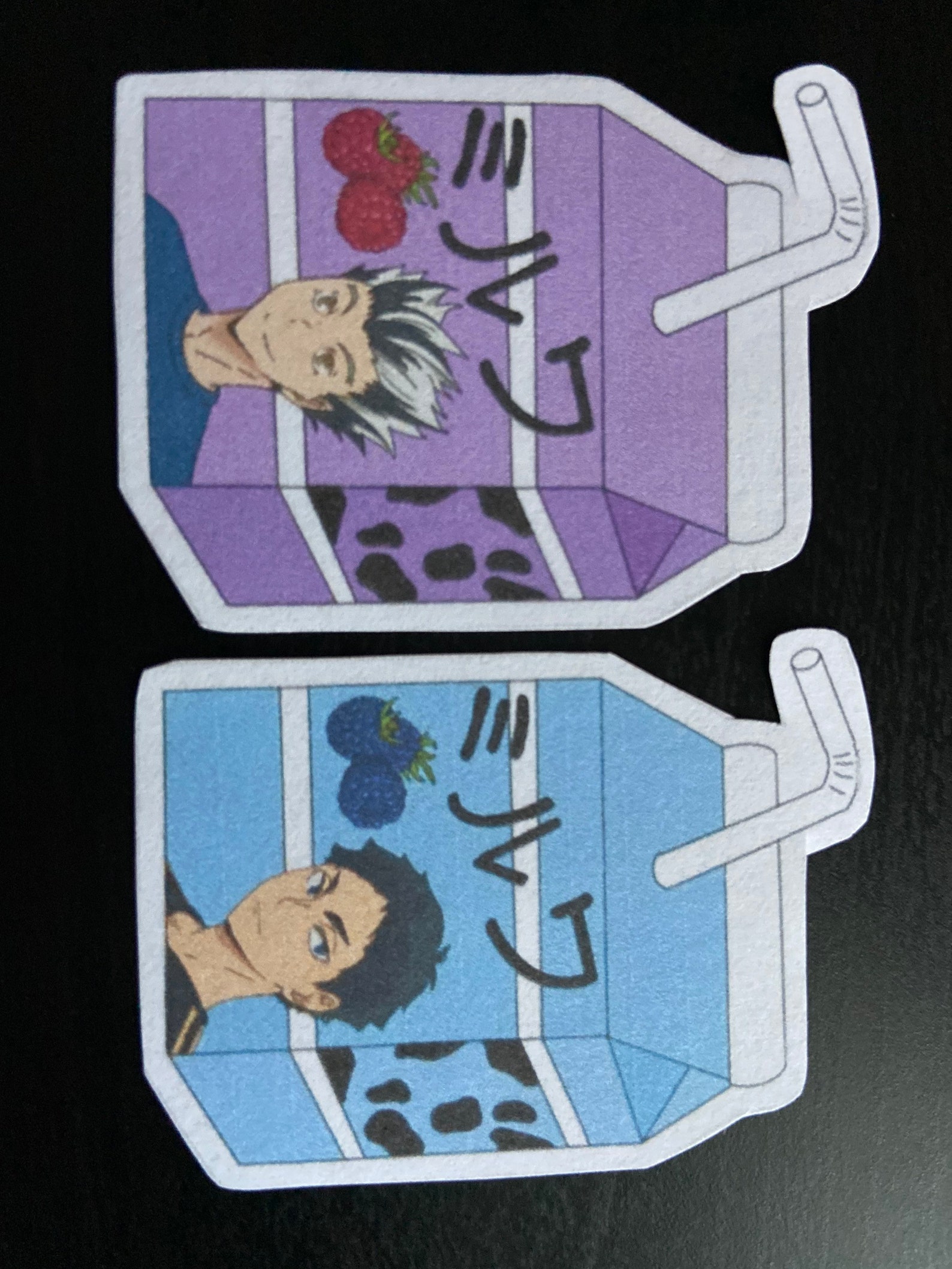 Haikyuu milk stickers | Etsy