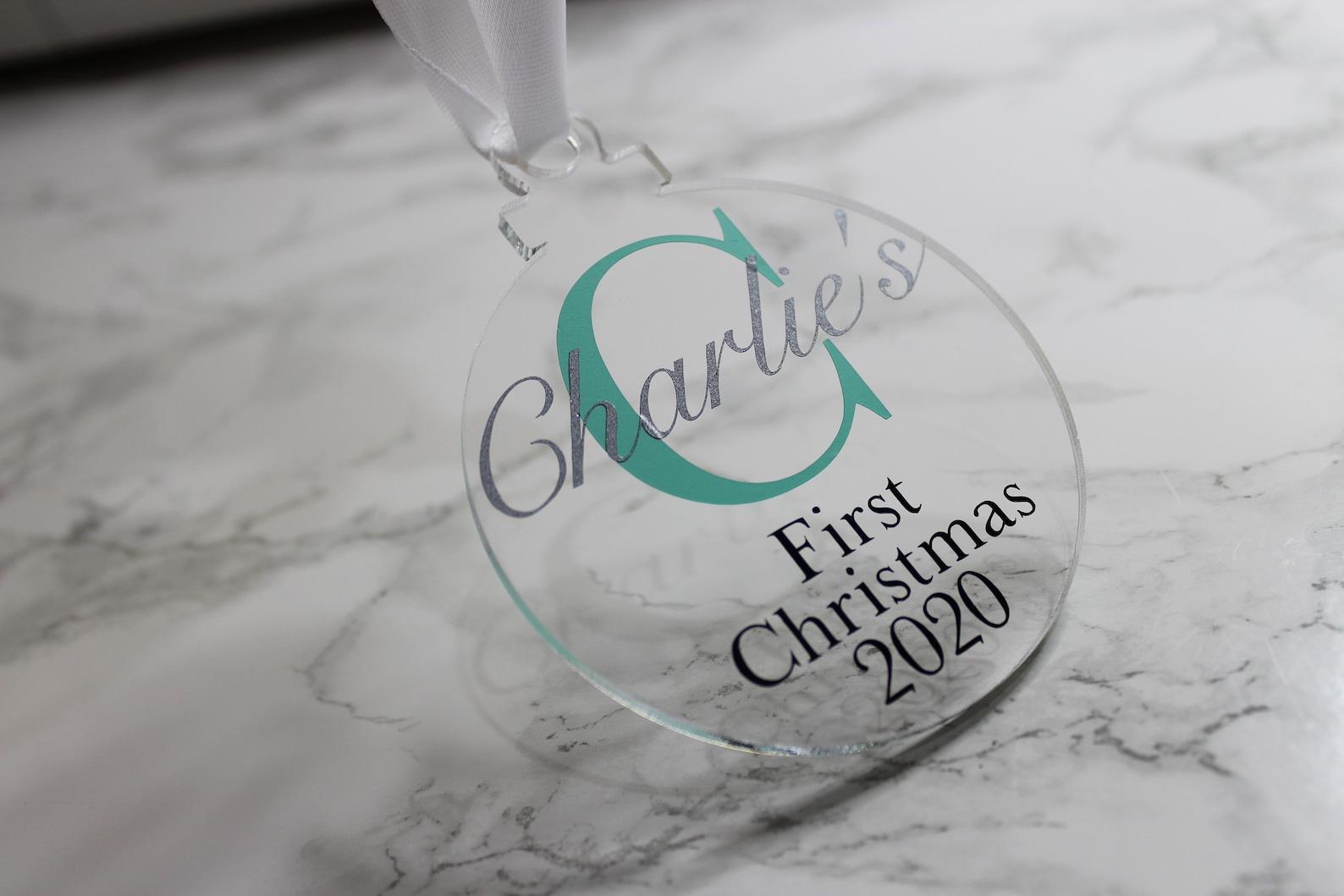 Personalised Acrylic Bauble Christmas Decoration Ornament Etsy UK
