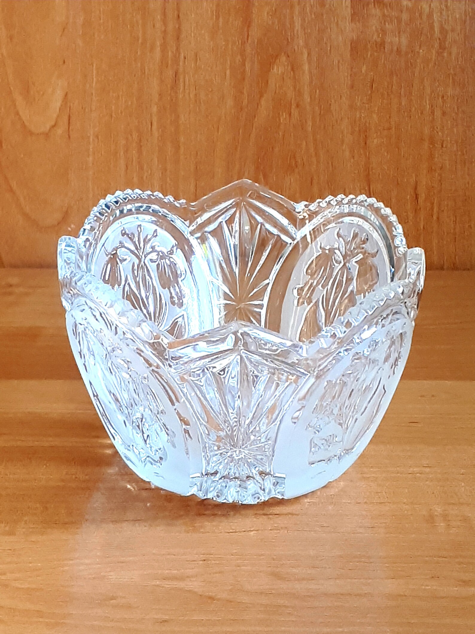 Vintage crystal salad bowl antique vase dishes of the USSR Etsy