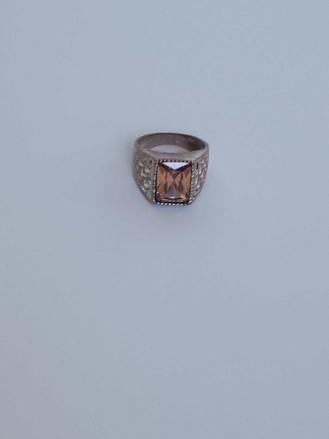 Vintage men's ring antique brass ring with Etsy