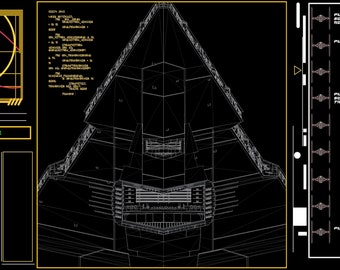 Star Wars inspiriert Sternenzerstörer HUD - Sci-Fi Animierte Anzeige (Digitaler Download)