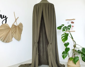 Crib Canopy | Nursery Canopy, Baby Crib Canopy, Montessori Bed Canopy, Toddler House Bed Canopy, Cotton Bed Canopy Cover