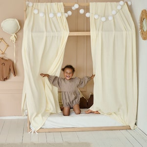 Montessori bed canopy, Nursery Room Decor, Boho Bed Canopy, Floor Bed Canopy, Reading Nook Canopy, Nursery Room Decor, Personalized canopy