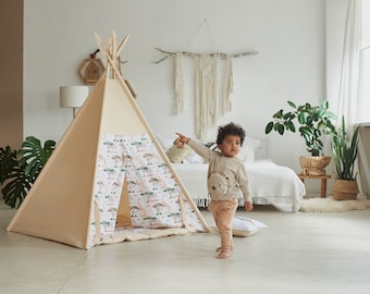 Teepee | kids teepee, kids play tent, 1 year old baby gift, teepees for kids, Kids Tipi Zelt Kinder, Play Tent for Kid, Pretend Play Teepee