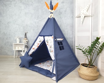 Teepees for kids | Tipi zelt kinder, Toddler tent for kids, Toddler teepee tent, gifts for boys, 1st birthday gift, Kids personalized gift