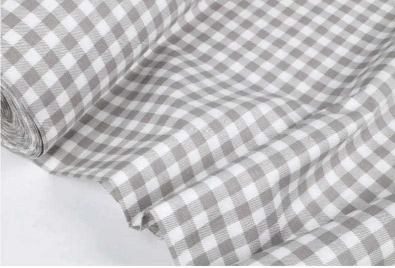 Baldacchino per letto a quadretti / Baldacchino in cotone per culla / Baldacchino sospeso per cameretta dei bambini, Baldacchino neutro per culla o lettino per bambini piccoli immagine 11