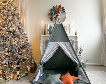 Teepee Tent for Kids | Play Tent for Boys & Girls | Indoor Sleepover Teepee | Toddler Playhouse | Kids Room Décor | Teepee Tents for Sale