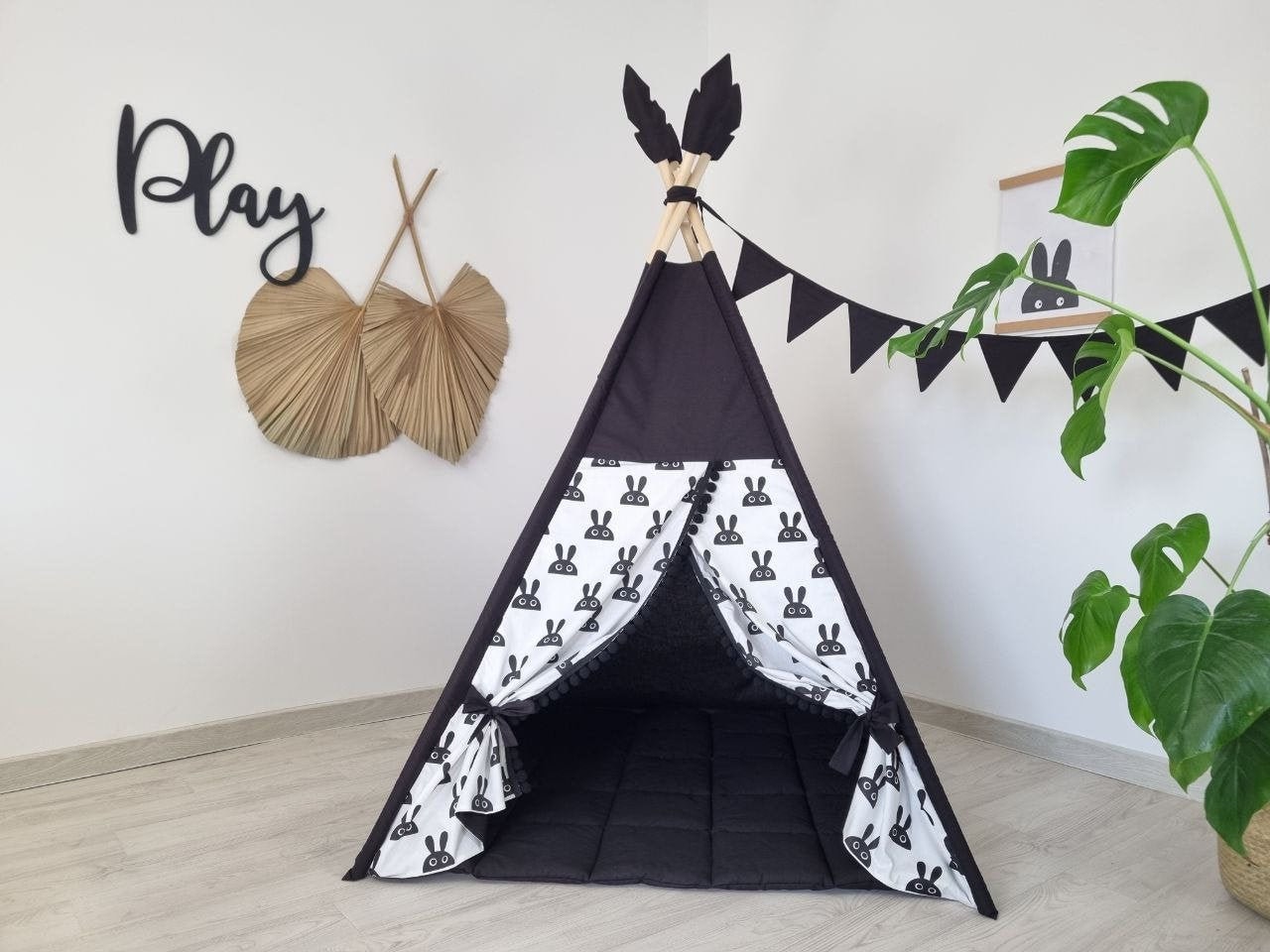 Black White Teepee Etsy UK