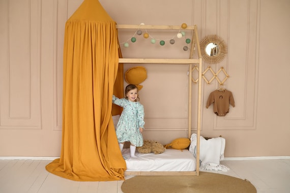 Mustard cot canopy hot sale