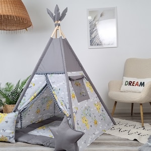 Kids Teepee Tent | Play Tent for Kids | Tipi Zelt Kinder | Teepees for Kids | Kids Play Tent for Indoor Fun