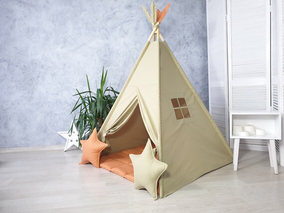 Wooden teepee store playhouse