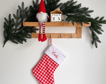 Personalized Christmas Stocking | Custom Embroidered Stockings for Kids & Family | Festive Holiday Decor Gift