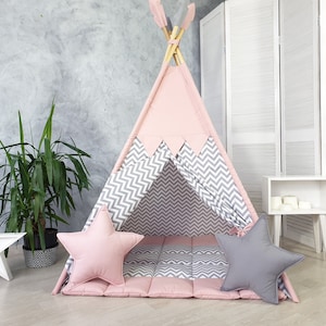 Tipi-Zelt für Kinder, Kinderspielzelt, Kinderzimmer-Tipi, Tipi-Zelt, Spielzelte, Spielzelte für Jungen und Mädchen, Spiel-Tipi
