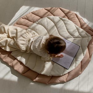 Weiches Baby-Spielmatte für Bauchzeit, Krabbeldecke und Spielbereich – Perfekt für Neugeborene & Säuglinge