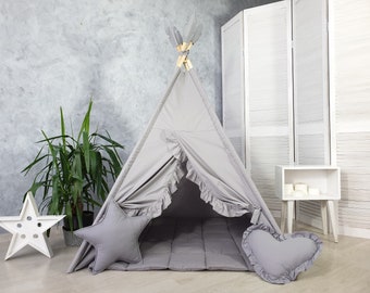 Giocattoli per 1 anno / Tenda Teepee per bambini, Tende da gioco e casette da gioco, Tipi per bambini, Giochi di finzione, Casetta da gioco per bambini