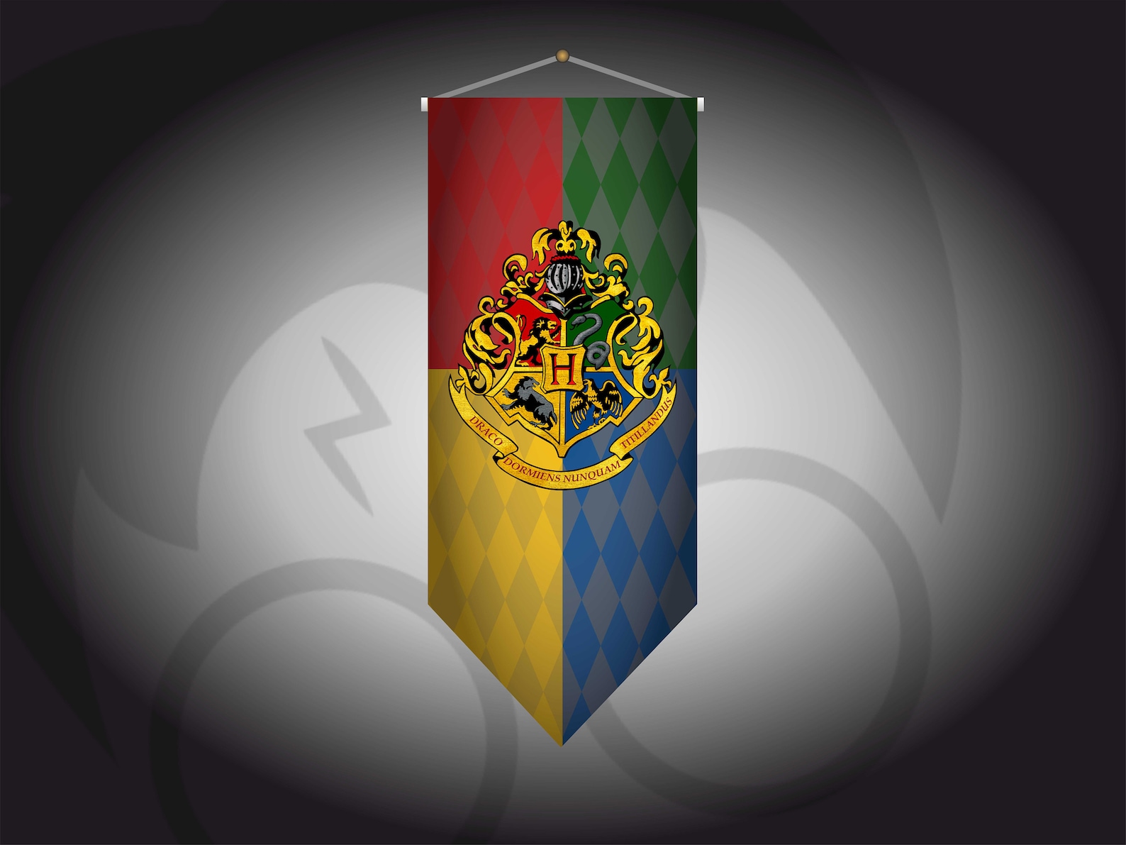 Harry Potter Hogwarts Banner Flag Swallow Etsy