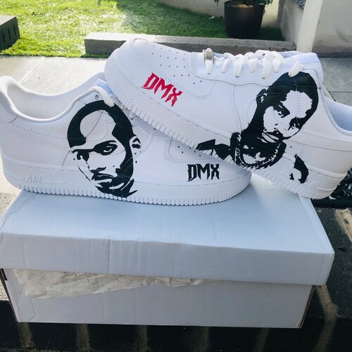 Hand Painted Sneakers Custom Airforce One Hip-hop Legend Dmx - Etsy