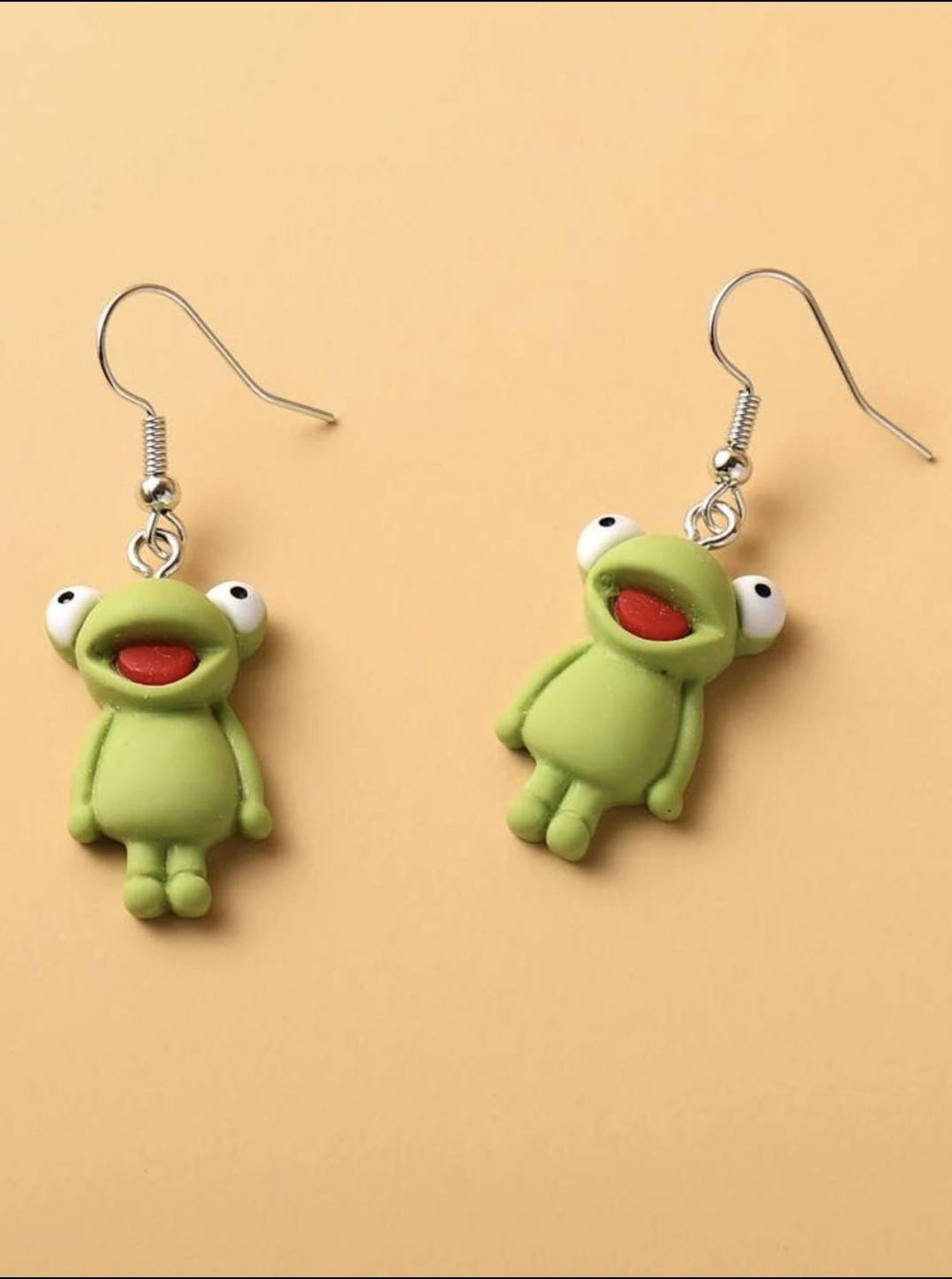 Cute Frog Earrings Etsy UK