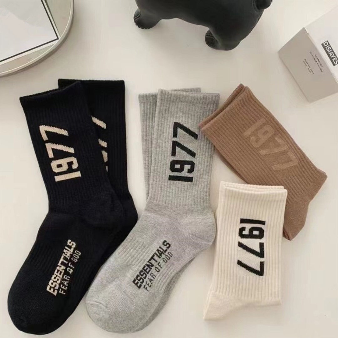 Fear of God Socks,1977 Essentials Socks, Men and Women Athletic Socks