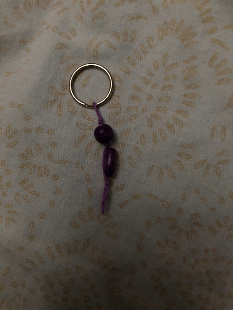 Purple Boho Keychain