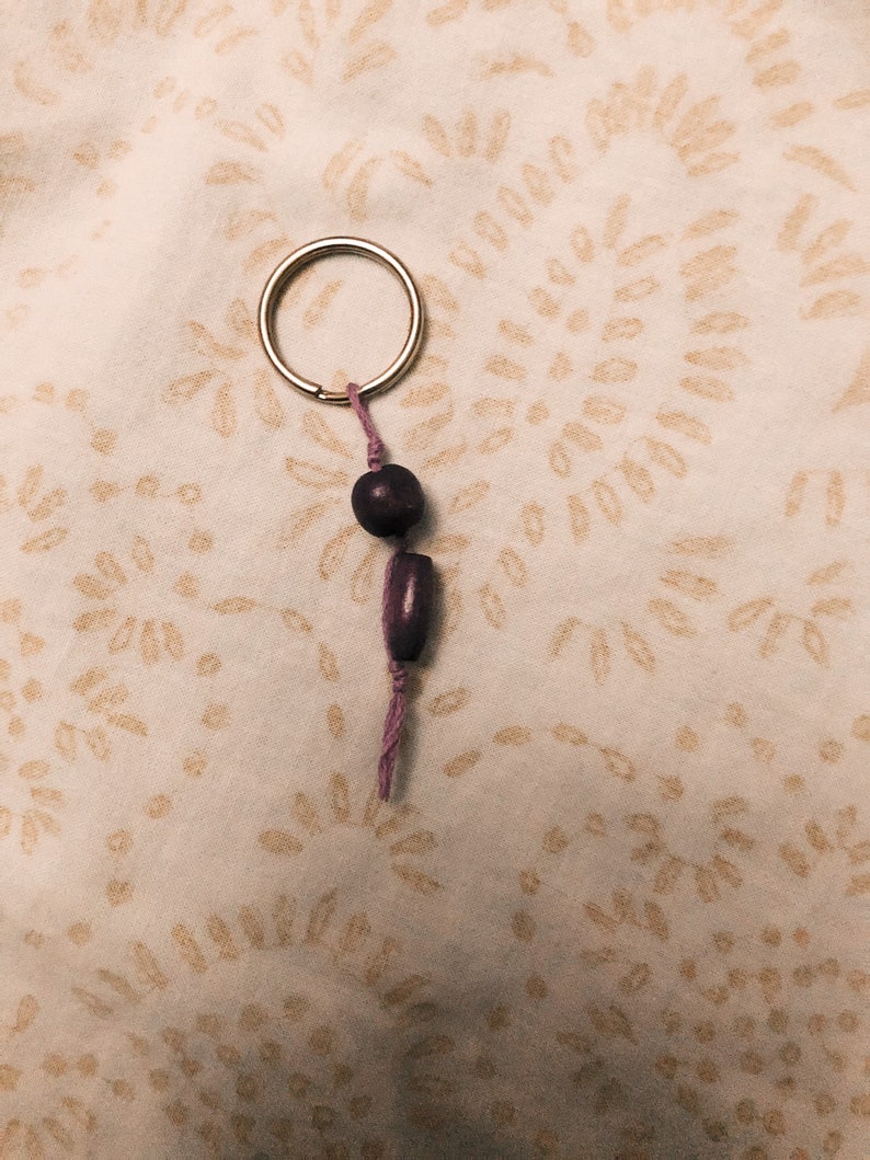 Purple Boho Keychain