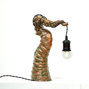 Octopus, Silver Tentacle, Cthulhu mythos Fantasy Gift Idea, Steampunk vintage statuette designer lamp holder, light lamp, lantern