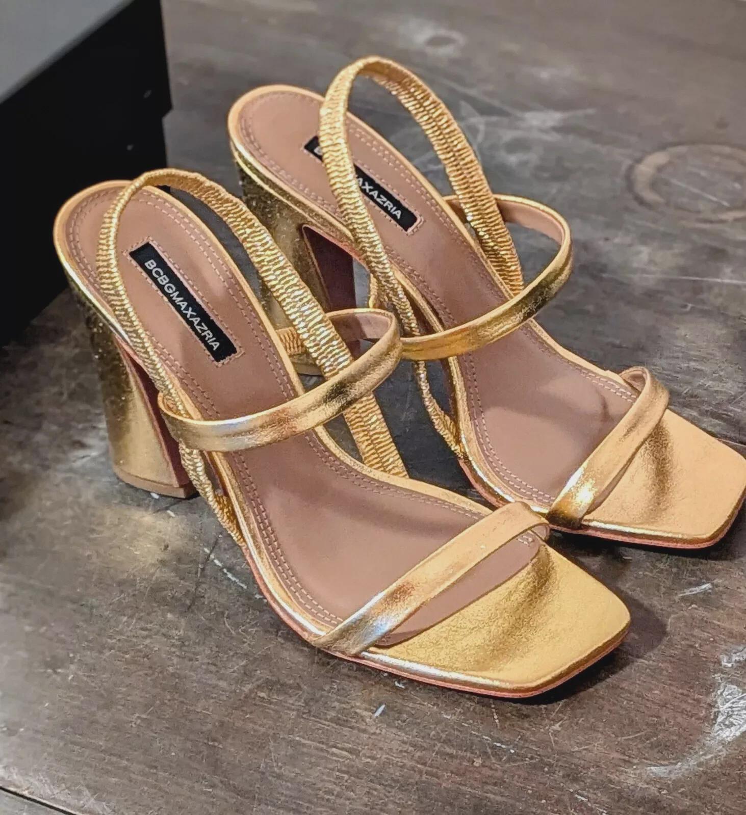 BCBGeneration Women's Galixy Heeled Sandal – 4-Inch Platform Mule, Square Open Toe - View #12