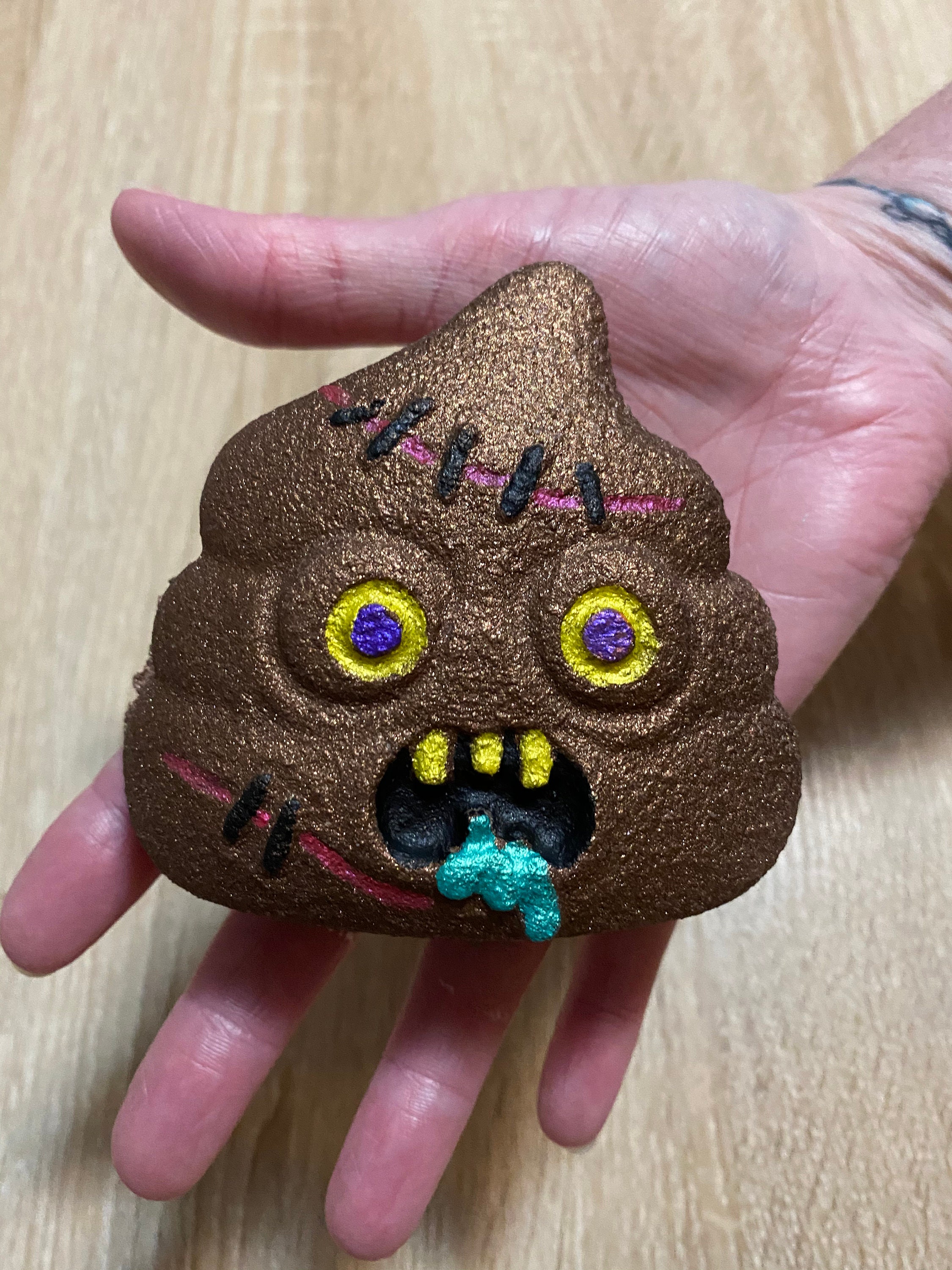 Zombie poop bath bomb Etsy