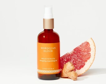 Energizing Argan Body Oil, Ginger Bergamot Grapefruit