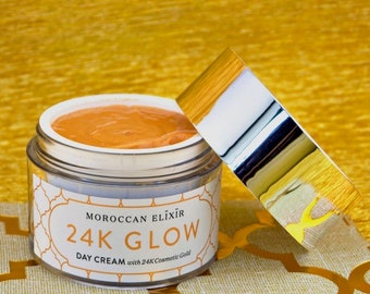 Crema de día dorada GLOW de 24 quilates