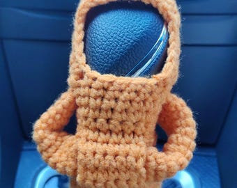 Crochet Gear Shift Hoodie,Universal Car Shift Knob Cover,Mini Hoodie for Car Shifter,Automotive Interior Cute Gadgets,Car Decorations