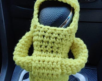 Crochet Gear Shift Hoodie,Universal Car Shift Knob Cover,Mini Hoodie for Car Shifter,Automotive Interior Cute Gadgets,Car Decorations