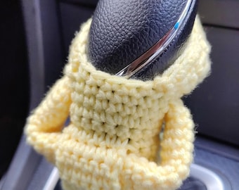 Crochet Gear Shift Hoodie,Universal Car Shift Knob Cover,Mini Hoodie for Car Shifter,Automotive Interior Cute Gadgets,Car Decorations