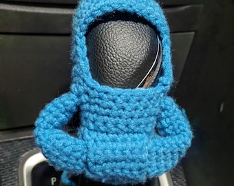 Crochet Gear Shift Hoodie,Universal Car Shift Knob Cover,Mini Hoodie for Car Shifter,Automotive Interior Cute Gadgets,Car Decorations
