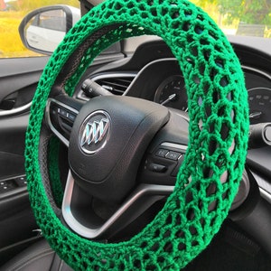 Crochet Car Steering Wheel Cover,Steering Wheel Cover,Solid Color Boho Steering Wheel Cover For Women, Crochet Car accessories,Gift for her