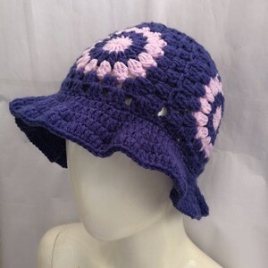 Chapeau au crochet, chapeau de seau au crochet, mode vintage faite à la main au crochet, chapeau de seau mignon, chapeaux de seau unisexes, chapeau de seau de fleur