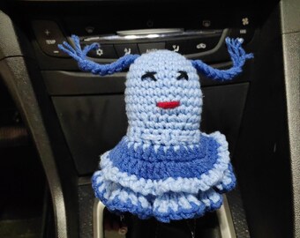 Funda de crochet para palanca de cambios de coche, accesorios universales hechos a mano de crochet para mujer, bonitos accesorios para el interior del automóvil (personalizados)
