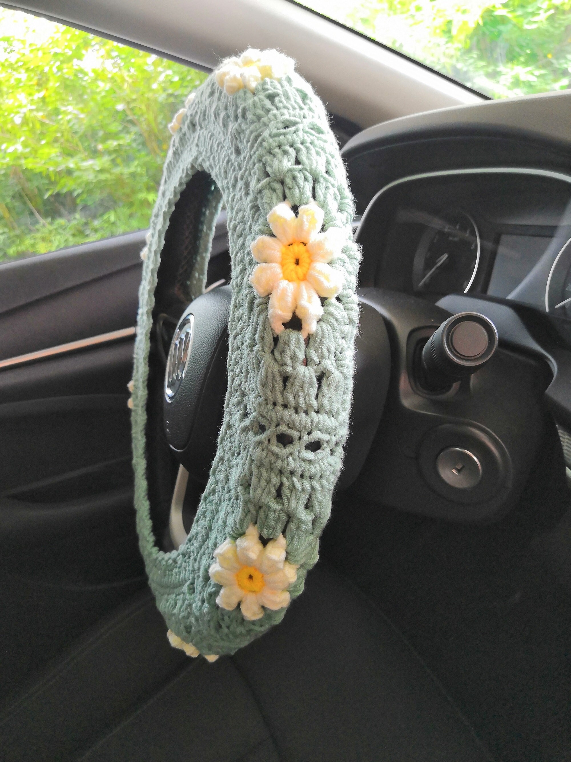 Crochet Daisy Steering Wheel CoverSteering Wheel CoverDaisy Etsy