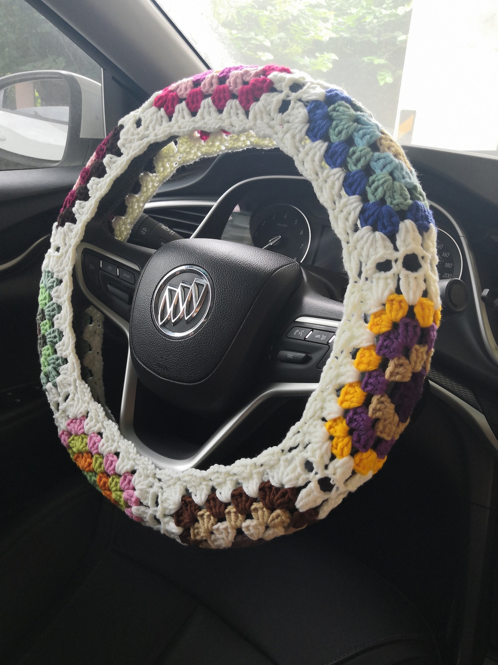 Granny Square Steering Wheel Coversteering Wheel Etsy UK