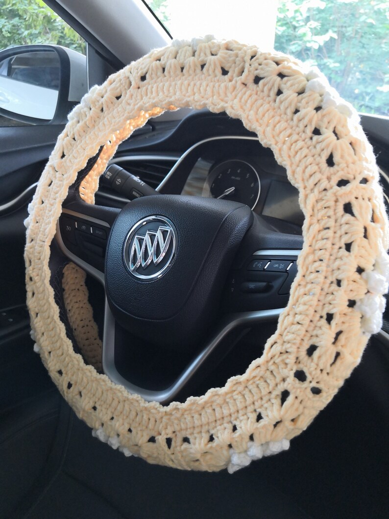 Crochet Daisy Steering Wheel Cover for Women With Etsy