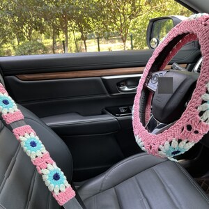 steering wheel cover,crochet steering wheel cover,Sunflower steering wheel cover,Cute Steering Wheel Cover,Car Accessories